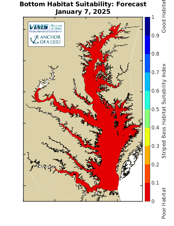 Striped Bass Habitat | Virginia Institute of Marine Science